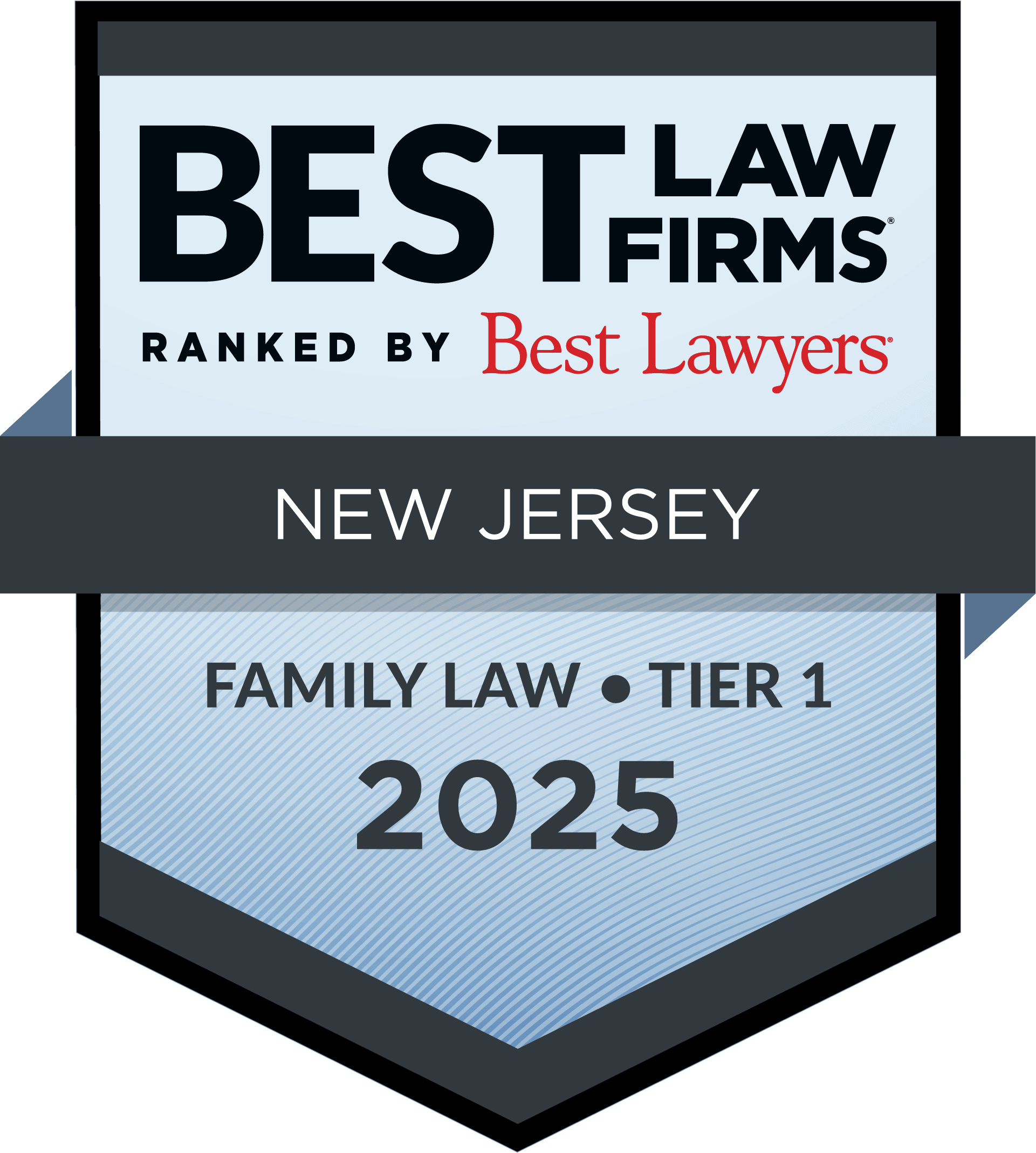 Best Law Firms - New Jersey - Weinberger DIvorce Family Law Group -Tier 1 Badge